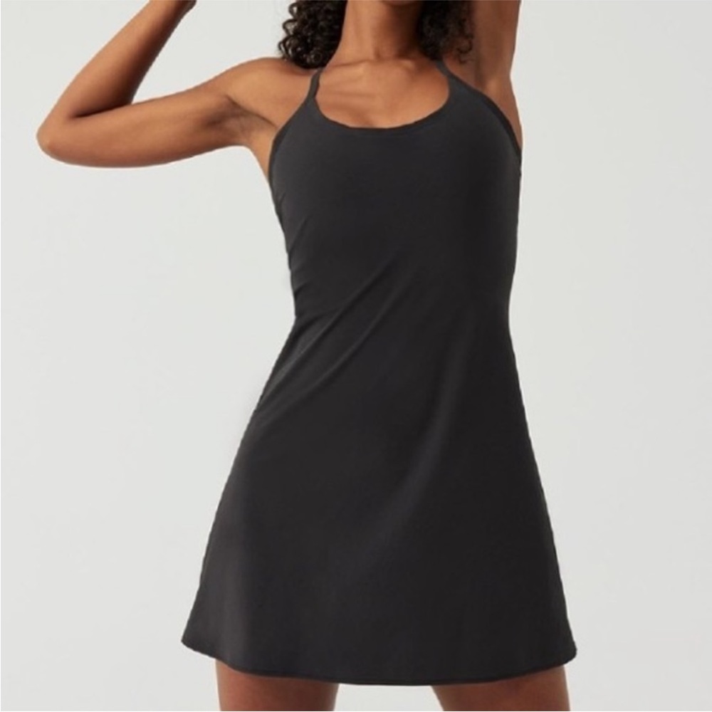 Outdoor Voices | Black Racerback Athletic The Exercise Skort Dress